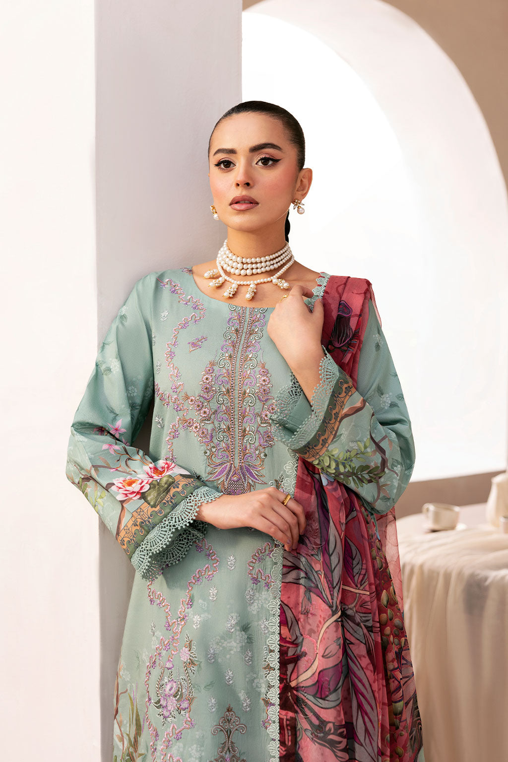 Ramsha | Mashaal Luxury Lawn | L-1410