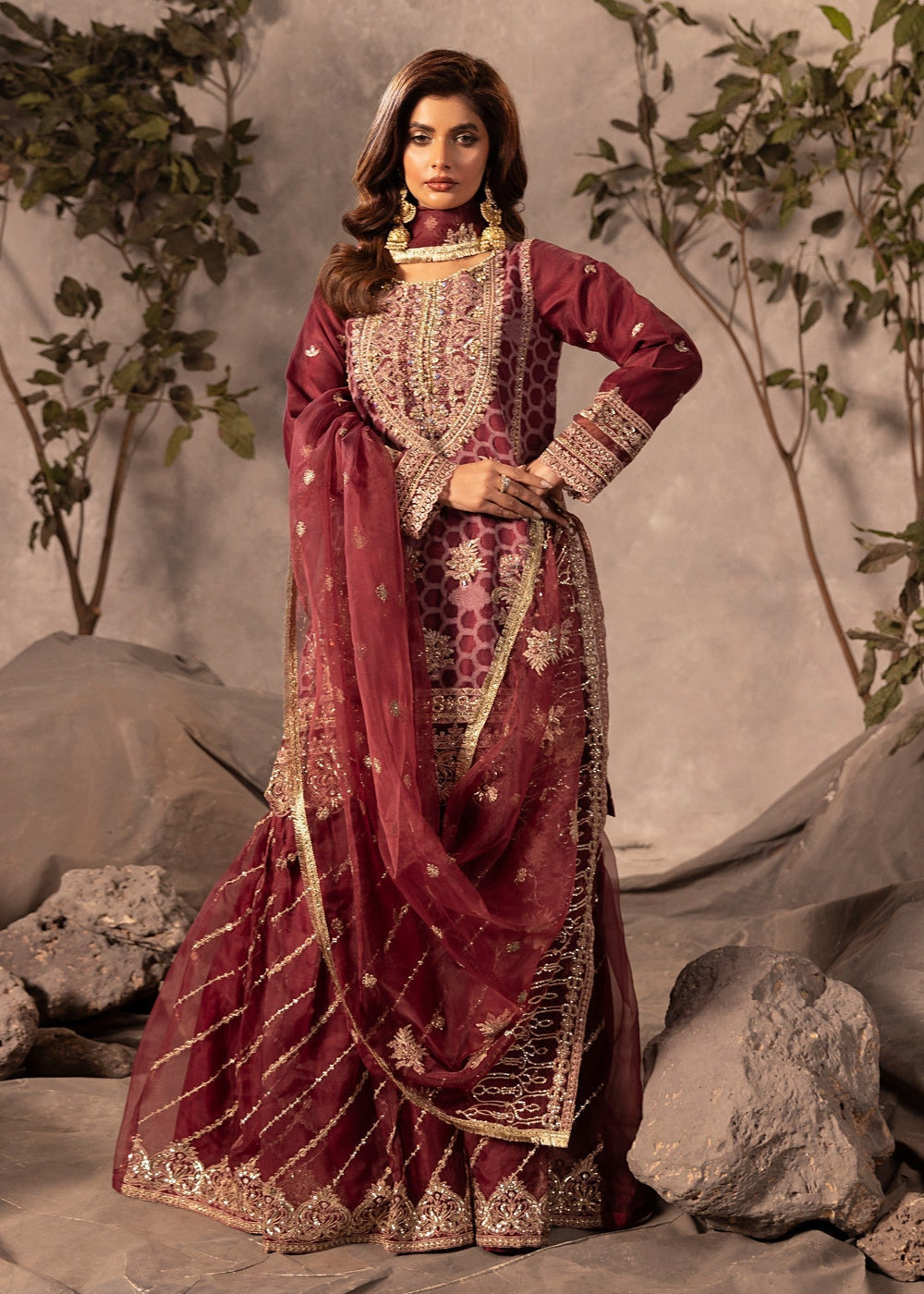 Diara Couture | Tabeer Formals | US-493 - PLUM