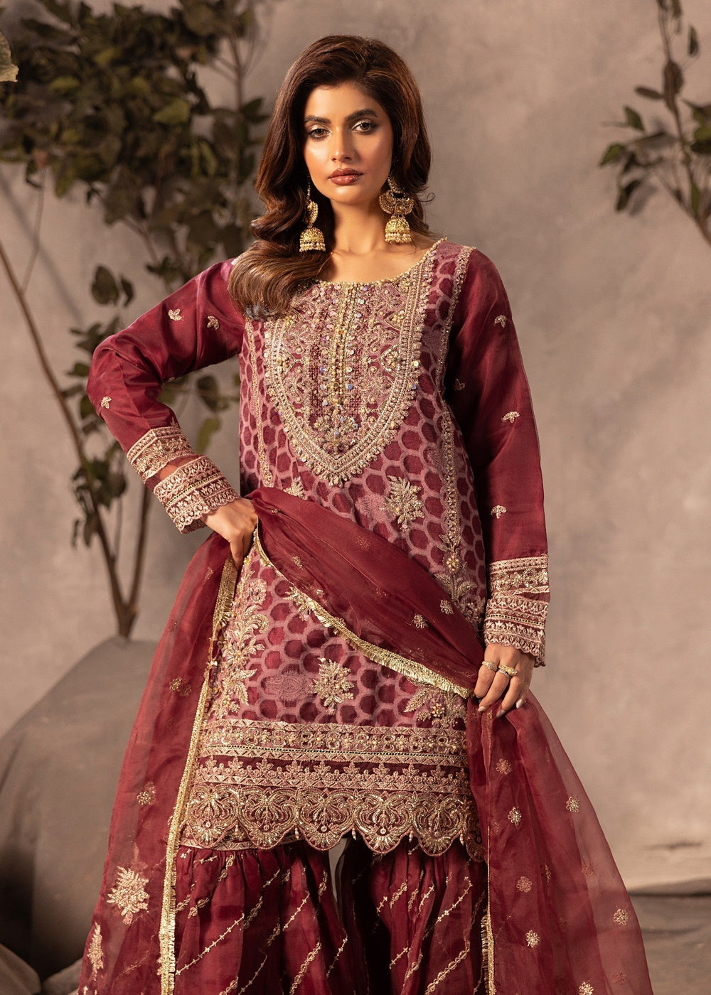 Diara Couture | Tabeer Formals | US-493 - PLUM