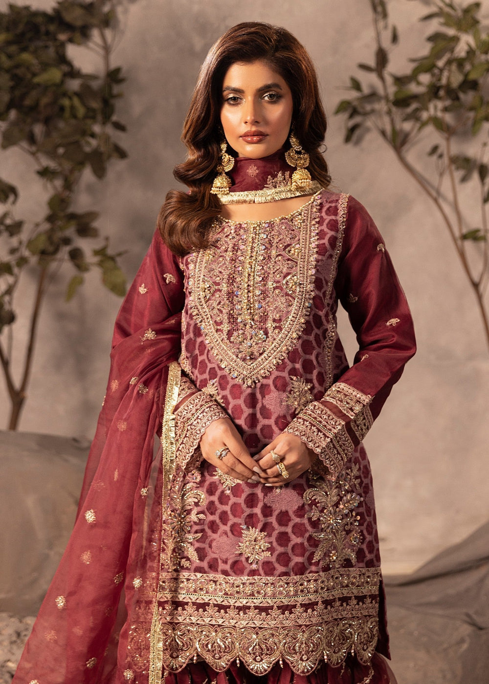 Diara Couture | Tabeer Formals | US-493 - PLUM