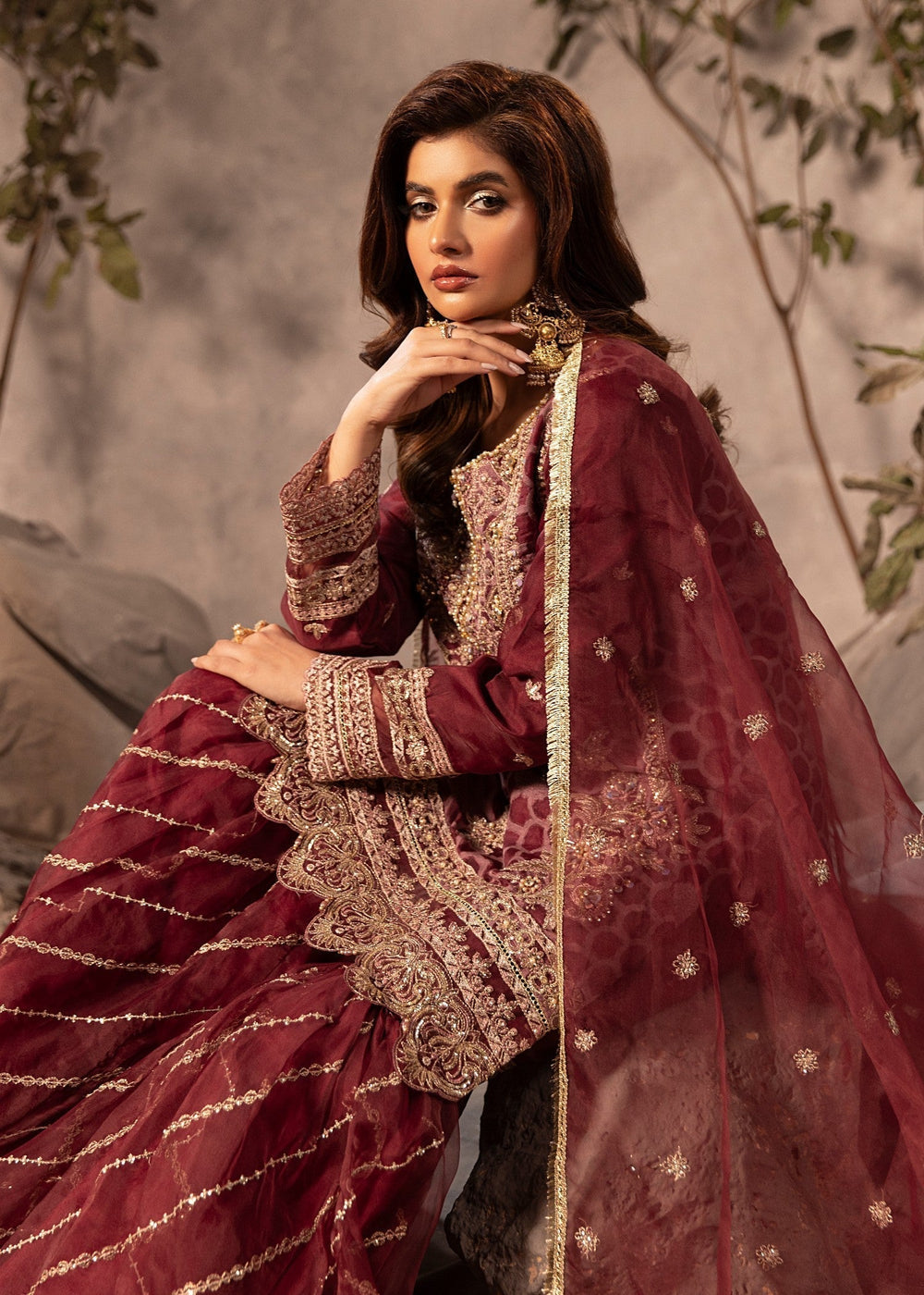 Diara Couture | Tabeer Formals | US-493 - PLUM