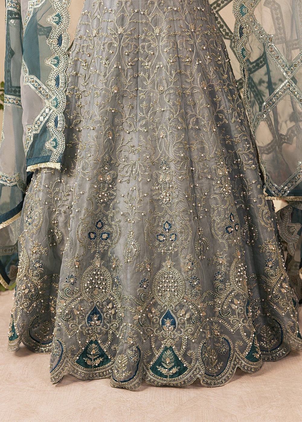Diara Couture | Tabeer Formals | DF-13 - FROST BLUE