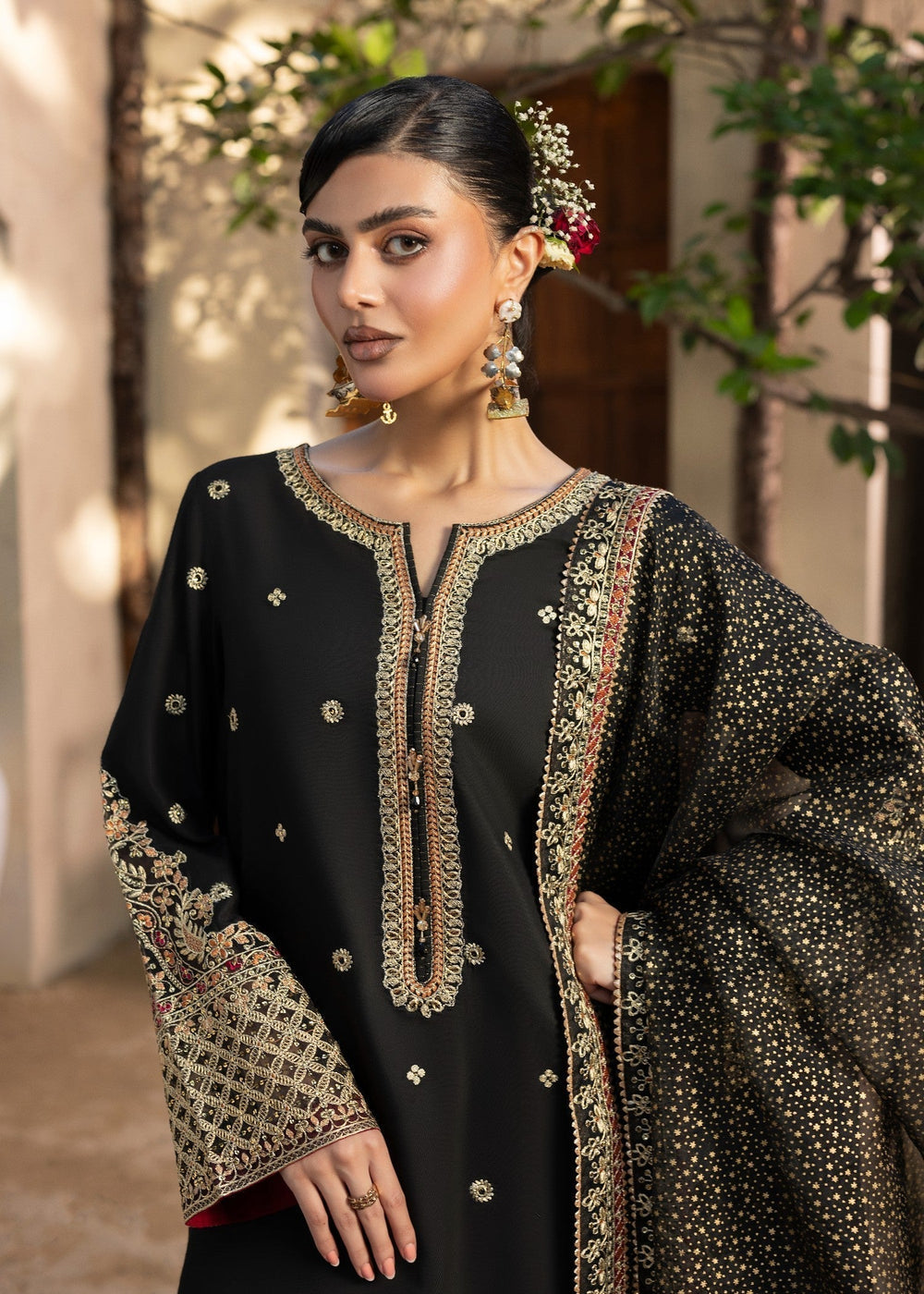 Diara Couture | Rangrez Luxe Pret | DF-48 - BLACK