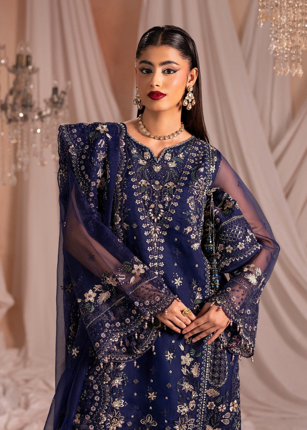 Diara Couture | Suave Formals | DF-43 - NAVY BLUE
