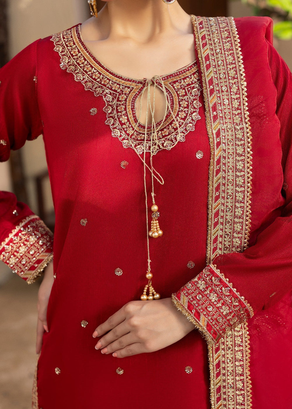 Diara Couture | Rangrez Luxe Pret | DF-46 - RED