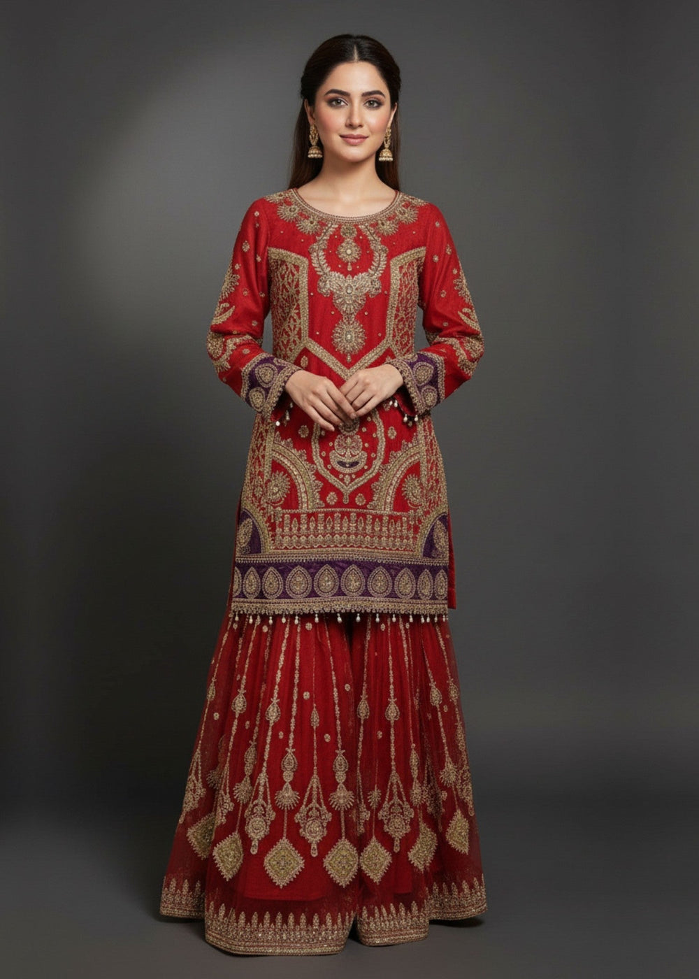 Diara Couture | Tabeer Formals |UA-01 - RED