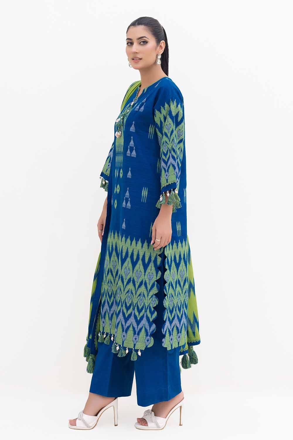 Gul Ahmed | Winter Collection 24 | Cotton Net Dupatta MJ-42053