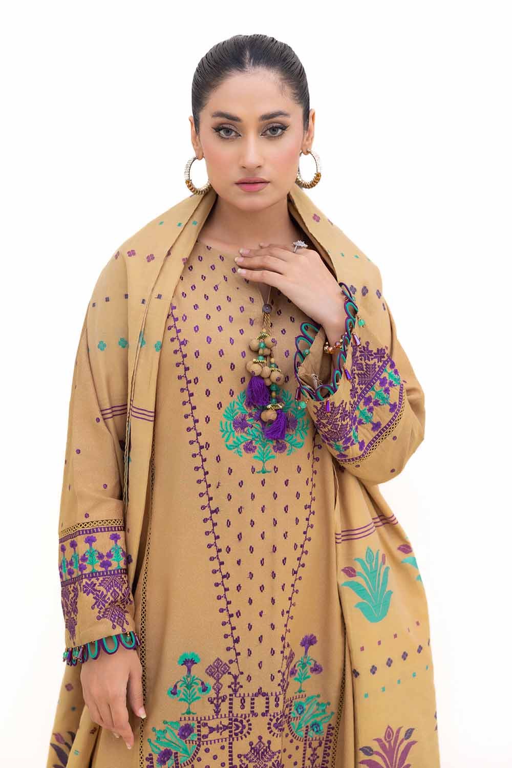 Gul Ahmed | Winter Collection 24 | Karandi Suit with Jacquard Dupatta MJ-42057