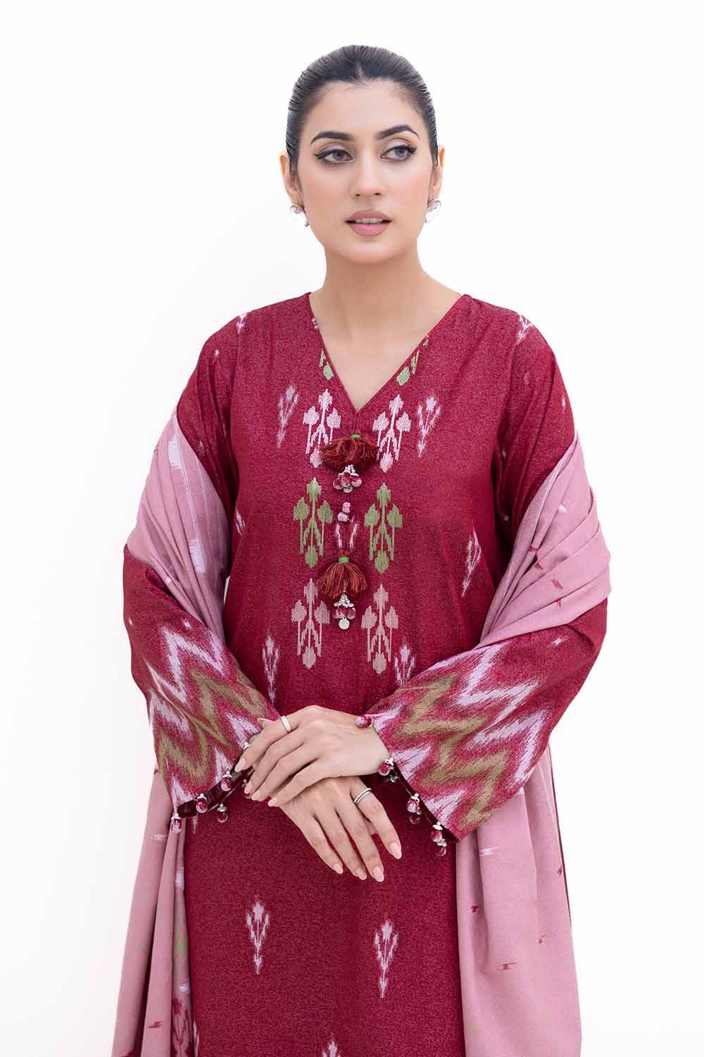 Gul Ahmed | Winter Collection 24 | Karandi Suit with Jacquard Dupatta MJ-42060