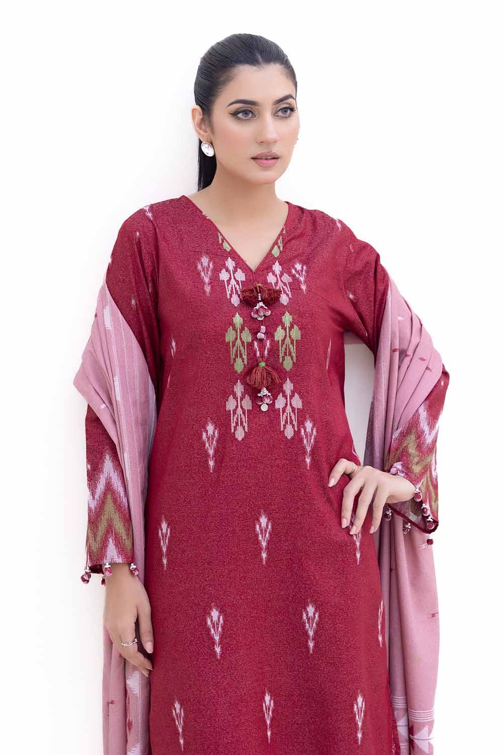 Gul Ahmed | Winter Collection 24 | Karandi Suit with Jacquard Dupatta MJ-42060