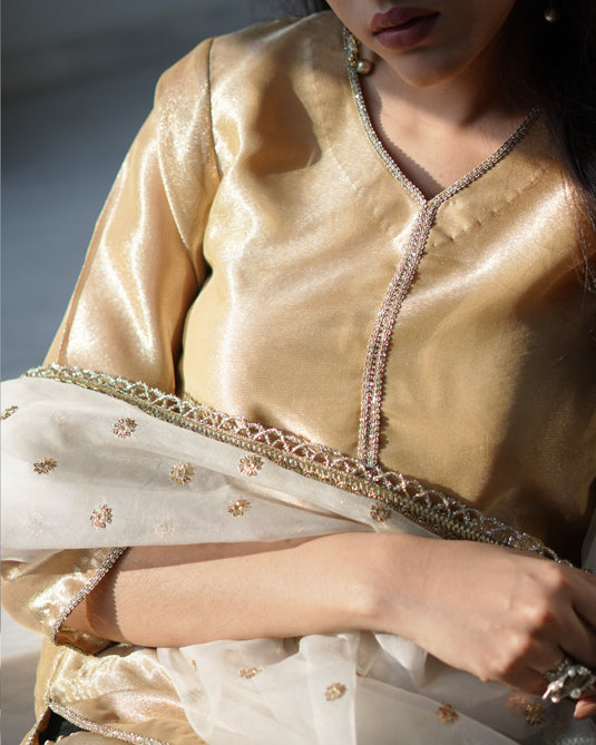 Zar | Gharara Formals | Golden