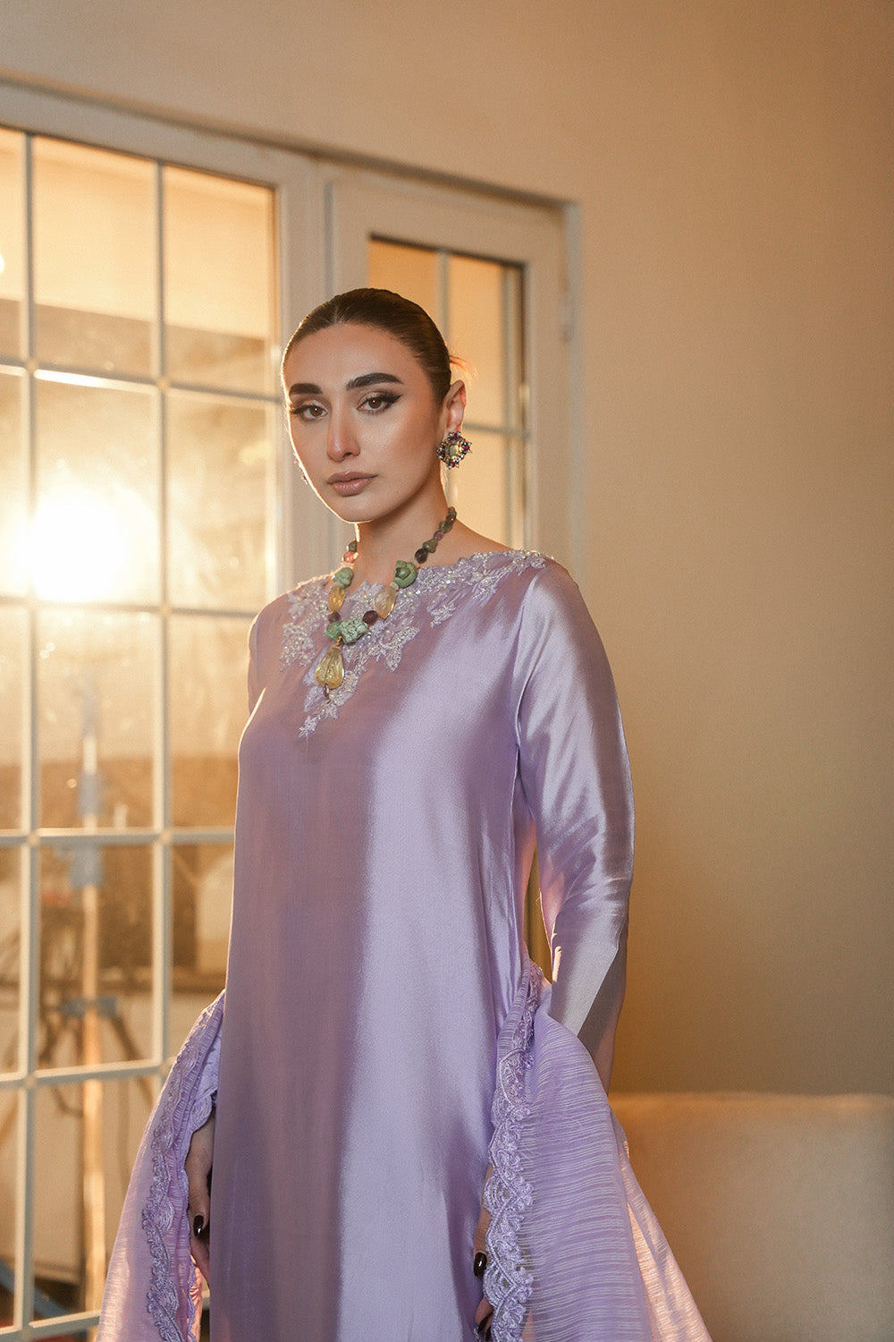 Nilofer Shahid | Verve Summer 24 | Dynamic Diva (3pc)- Verve SS 24