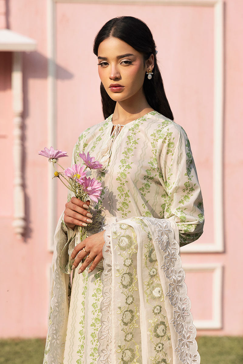 Cross Stitch | Premium Lawn 25 | GREEN TRELLIS