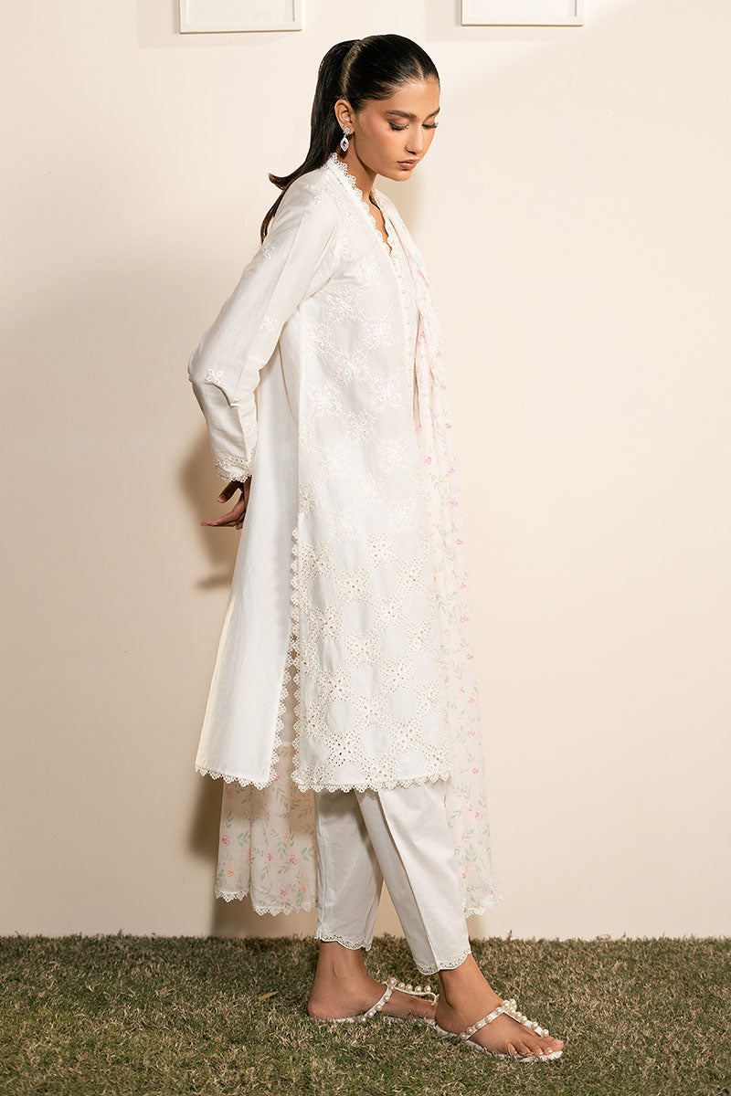 Cross Stitch | Mahiri Lawn 25 | IVORY GLINT
