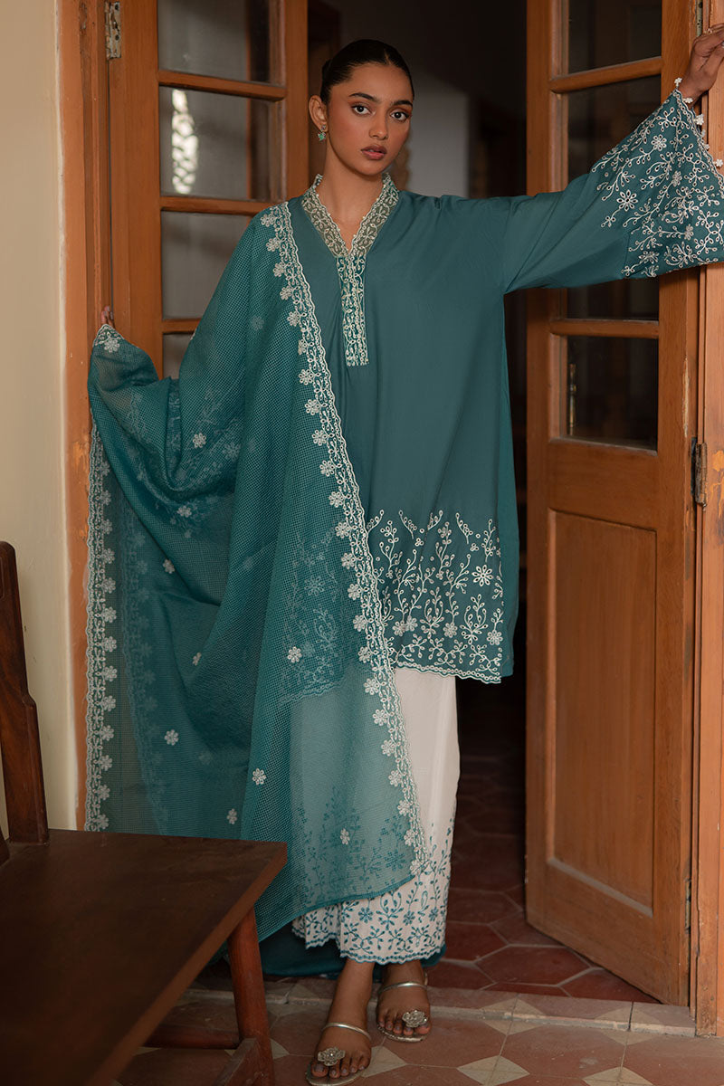 Cross Stitch | Mahiri Lawn 25 | TEAL DREAM