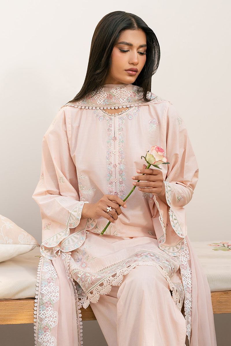 Cross Stitch | Mahiri Lawn 25 | PEACH BLOOM