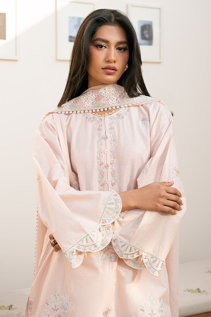 Cross Stitch | Mahiri Lawn 25 | PEACH BLOOM