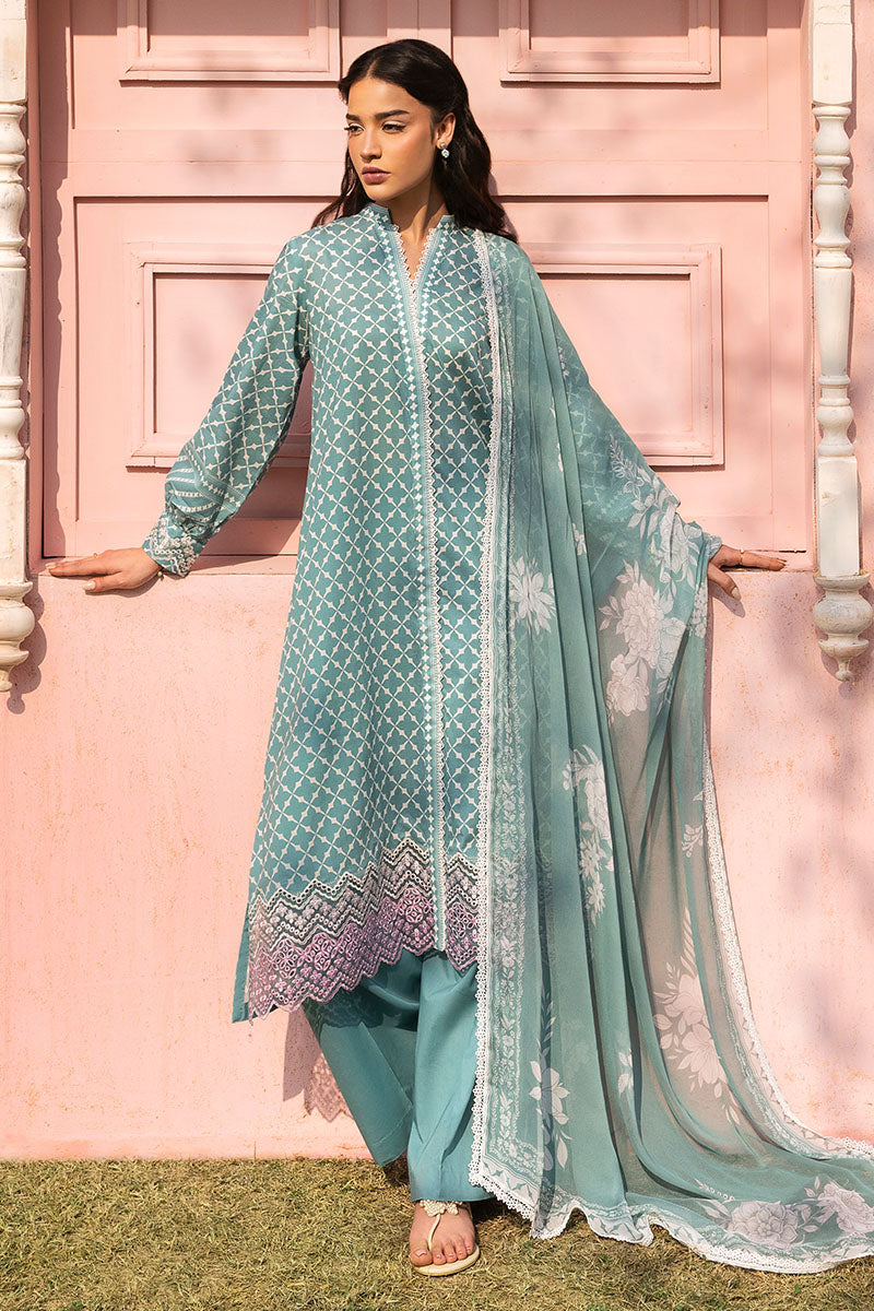 Cross Stitch | Premium Lawn 25 | TEAL GRACE