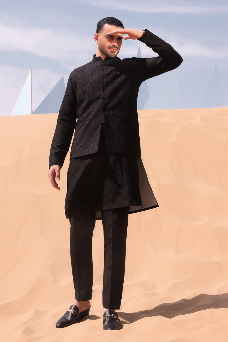 Pakistani Menswear | QAL-JSW-06 WAISTCOAT