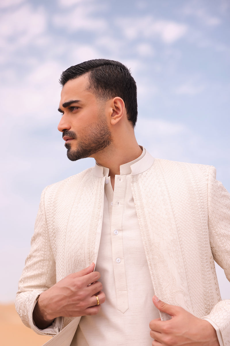 Pakistani Menswear | QAL-JSC-07 COAT
