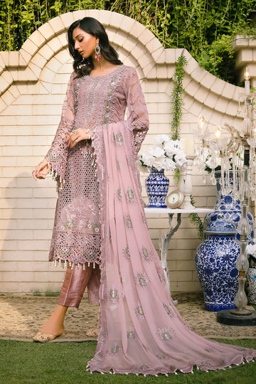 Raeesa Premium | Wajadan Wedding Formals | WD-7 Opera Mauve