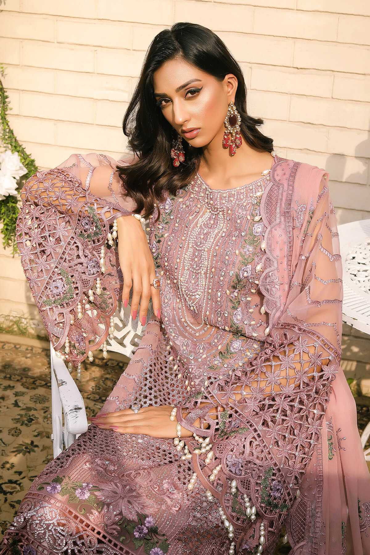 Raeesa Premium | Wajadan Wedding Formals | WD-7 Opera Mauve