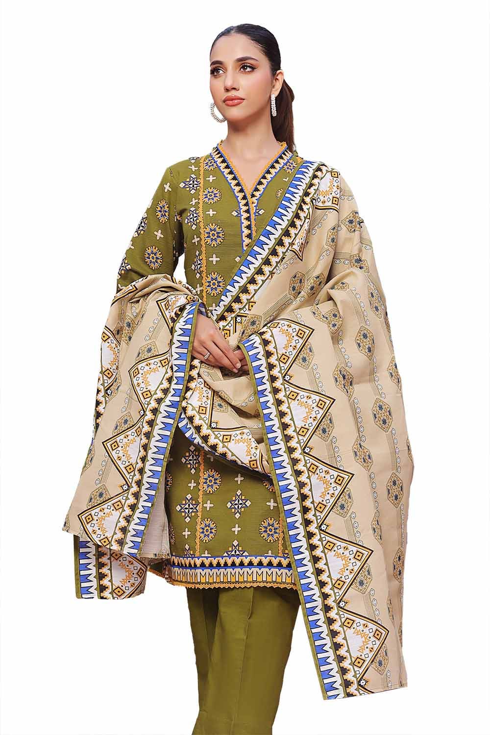 Gul Ahmed | Winter Collection 24 | Khaddar Suit SD-42131