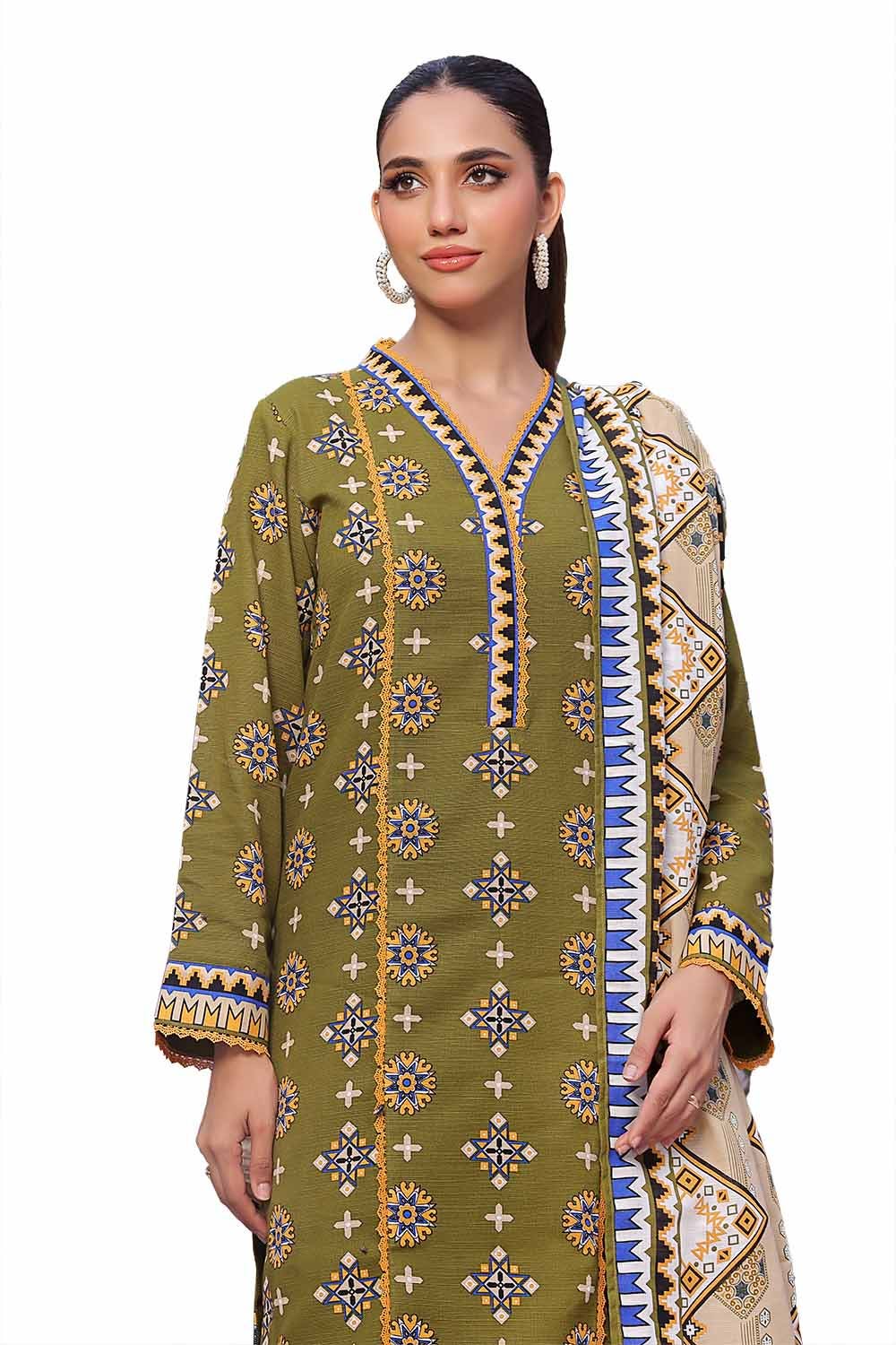 Gul Ahmed | Winter Collection 24 | Khaddar Suit SD-42131