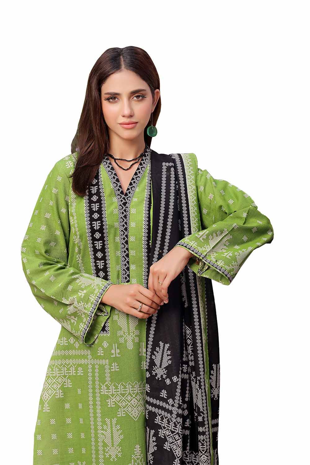 Gul Ahmed | Winter Collection 24 | Khaddar Suit SD-42134