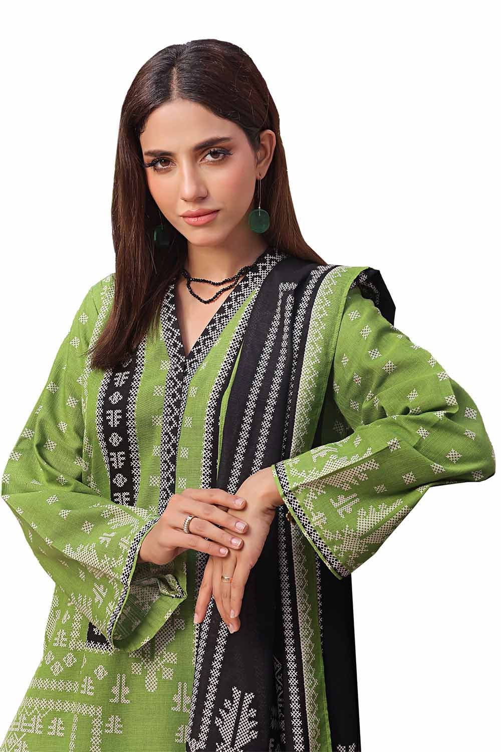 Gul Ahmed | Winter Collection 24 | Khaddar Suit SD-42134