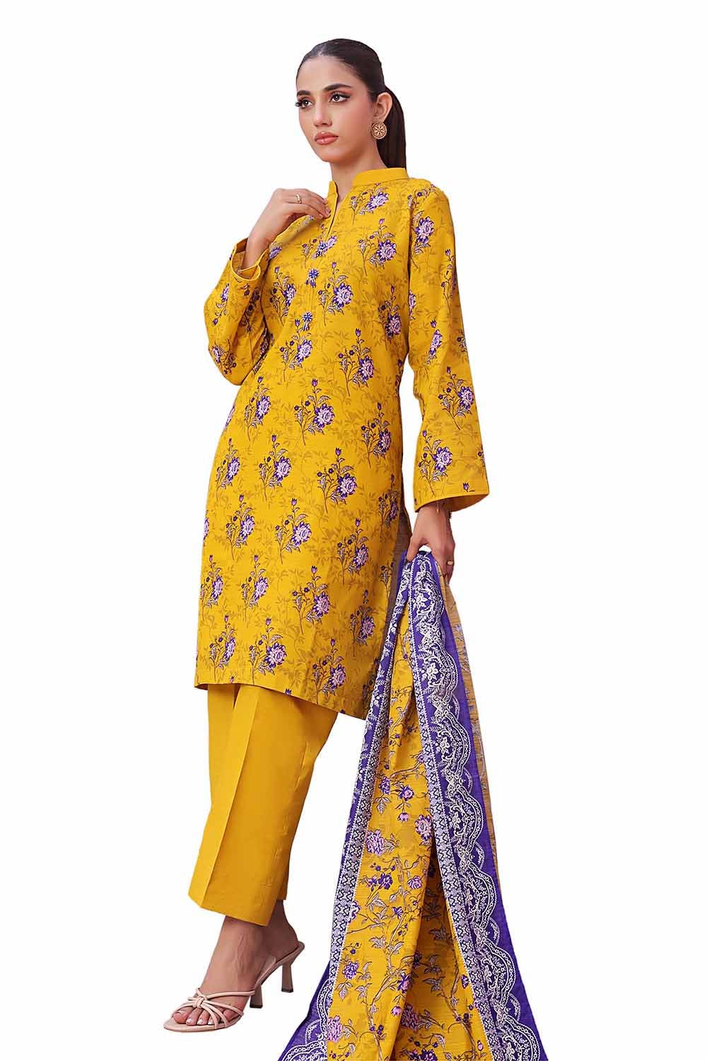 Gul Ahmed | Winter Collection 24 | Khaddar Suit SD-42136