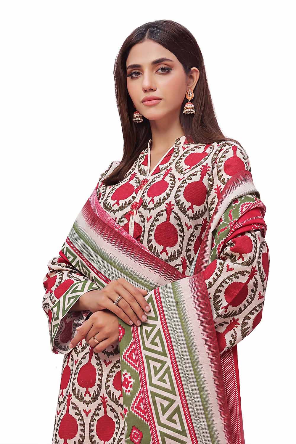 Gul Ahmed | Winter Collection 24 | Khaddar Suit SD-42140