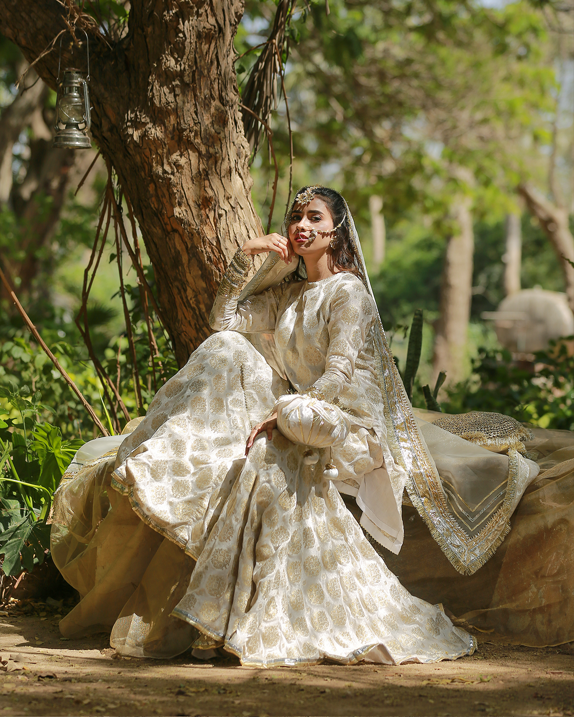 Zar | Gharara Formals | White